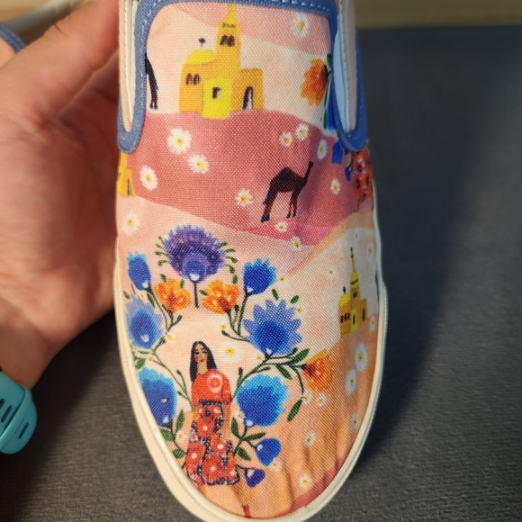 Inkkas W 9.5 M 7.5 Multicolor Desert Slip-On Casual Sneakers Camel Egyptian - Picture 6 of 11